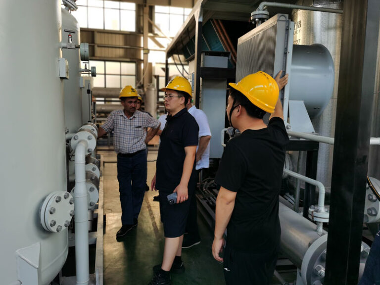 Uzbekistan Clients Inspect Yipu Natural Gas Dehydration Unit Project